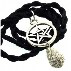 Bling Crystal Dropper Pentacle Pendant